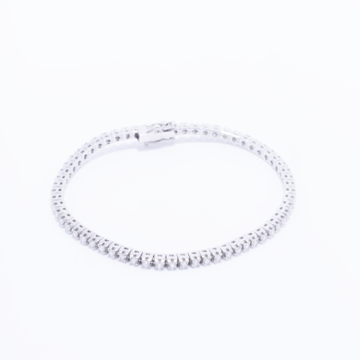 Pulsera tenis oro blanco 18k con 2.60ct de brillantes