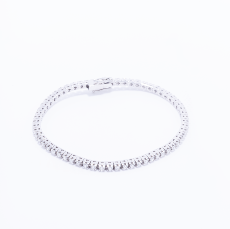 Pulsera tenis oro blanco 18k con 2.60ct de brillantes