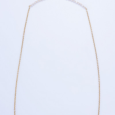 Collar oro amarillo 14k con brillantes