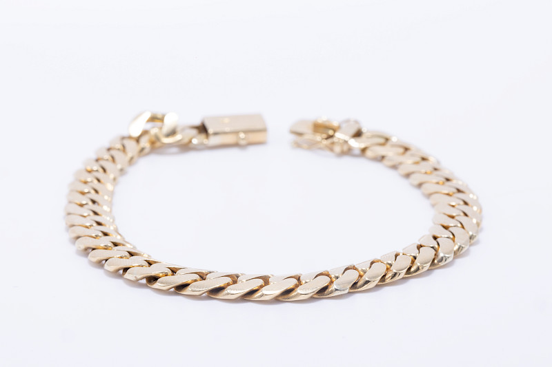 Pulsera cubana 38.20gr oro amarillo 18k